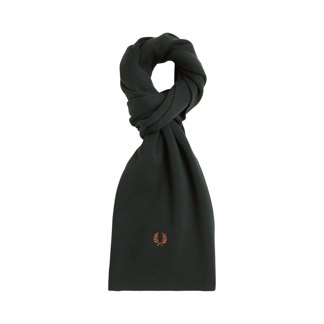CFPU2438140-X11 Fred Perry Classic Merino Wool Scarf Night Green