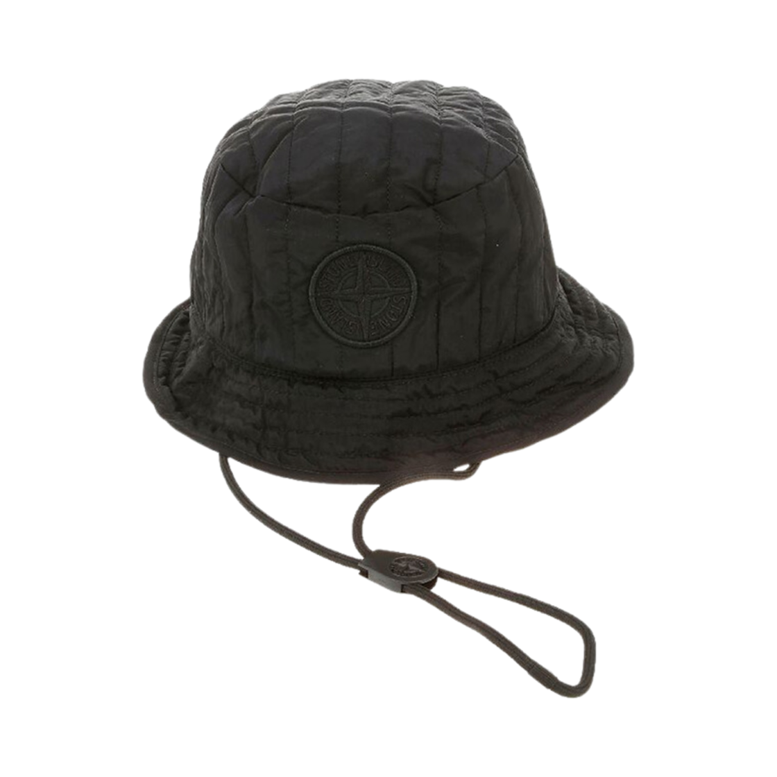 771599876-V0029 Stone Island 99876 Embroidered Logo Bucket Hat Black - 22FW