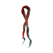 Kapital Washer Silk Neckerchief Pecos Stripe Red