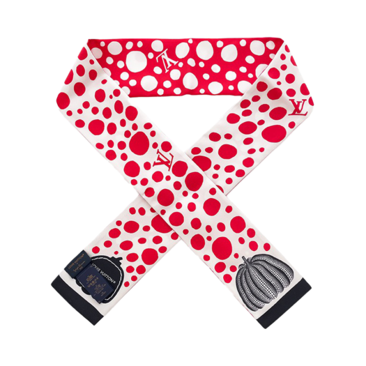 M78294 Louis Vuitton Yayoi Kusama Infinity Dots Twilly Rouge/Blanc