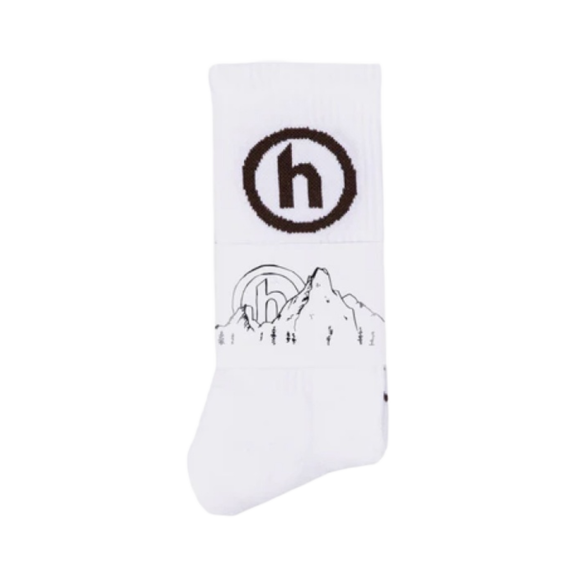 - Hidden NY Socks White Brown