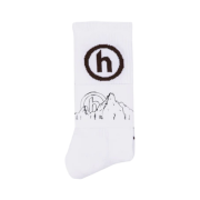 Hidden NY Socks White Brown