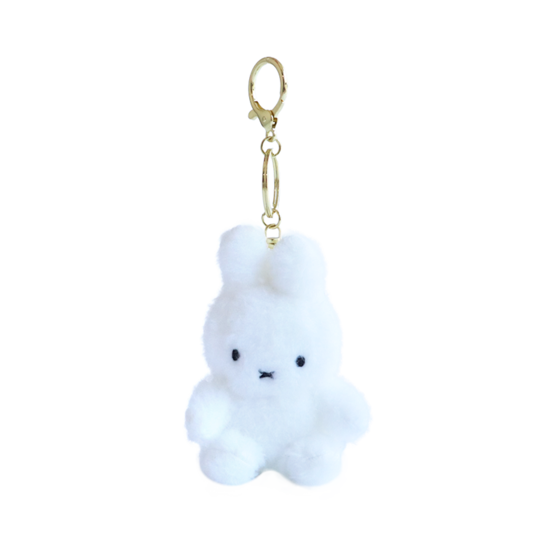 2764-50 Many a Little Miffy Sitting Creamy Key Ring White