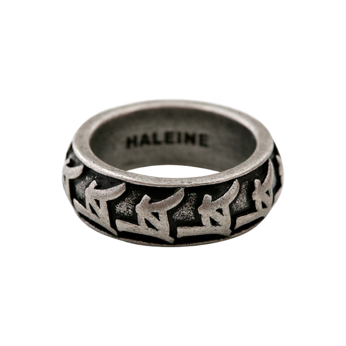 알렌느 에이치 에이 시그넷 링 앤티크 실버