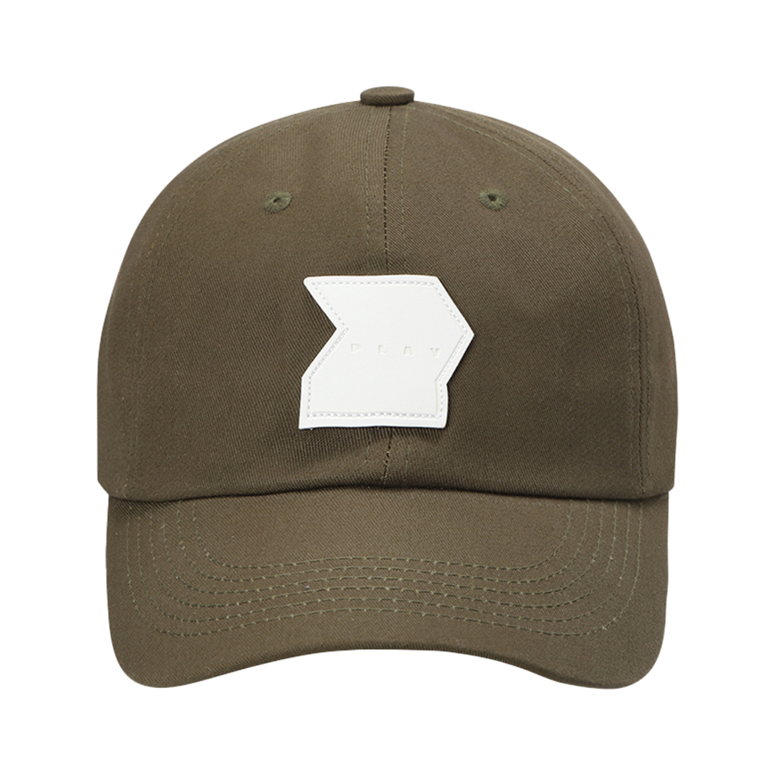 윌비플레이 가죽 와펜 볼캡 카키(WILLBE PLAY Leather Wappen BallCap Khaki)