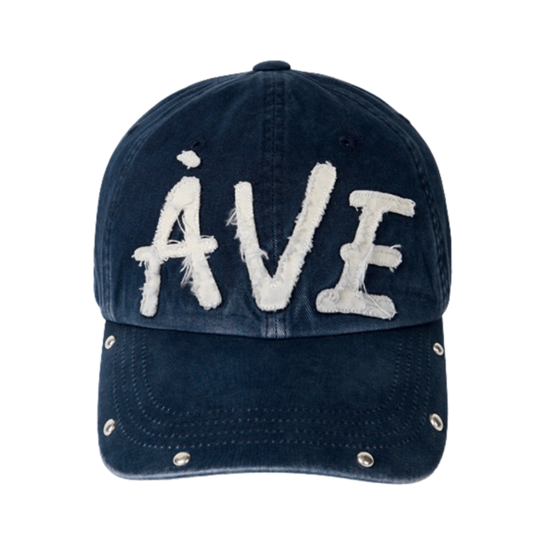 - Aviemuah Applique Vintage Rivet Cap Navy