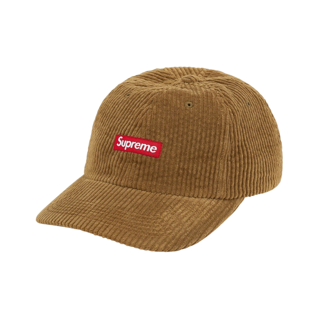 슈프림 리플 코듀로이 스몰 박스 6-패널 캡 브라운 - 20FW