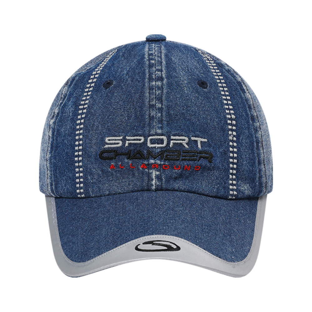 스포츠챔버 SC 트랙 데님 볼캡 블루(SPORT CHAMBER SC Track Denim Ball Cap Blue)