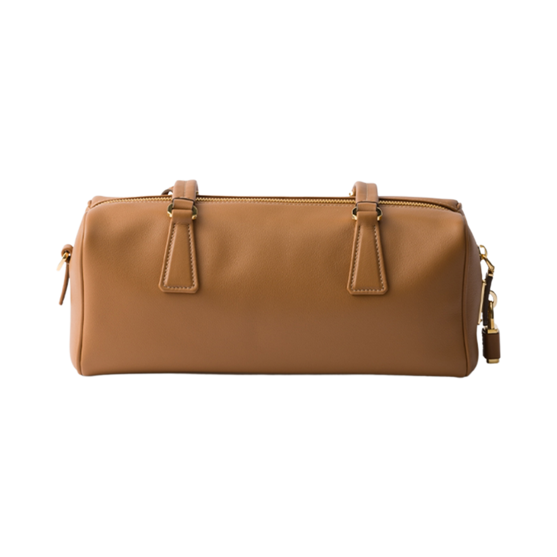 프라다 미디움 레더 탑 핸들 백 패드락 카라멜(Prada Medium Leather Top-Handle Bag with Padlock Caramel) - 2