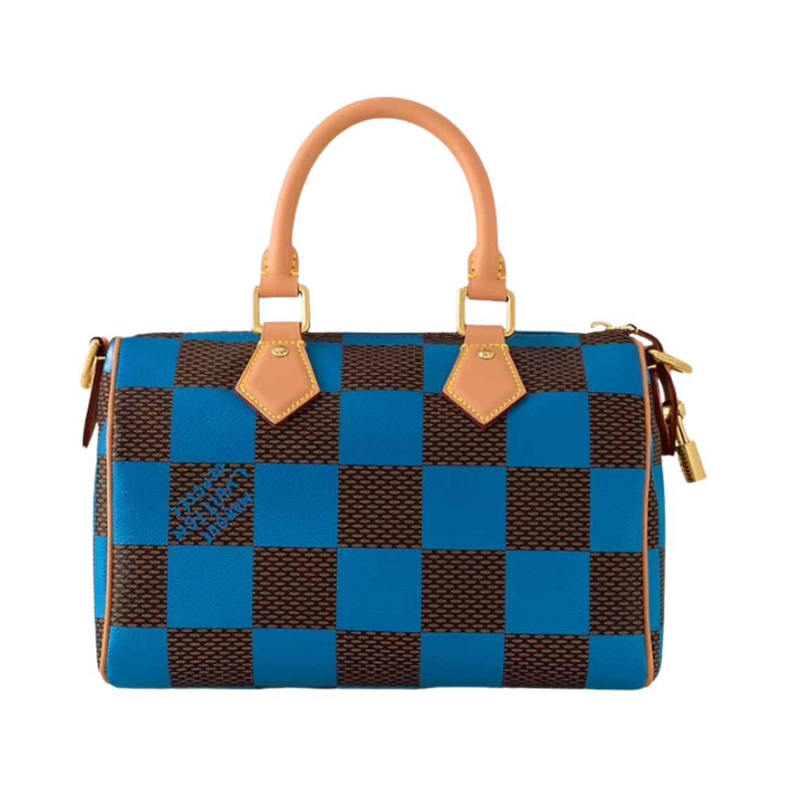 루이비통 스피디 25 반둘리에 다미에 팝 블루(Louis Vuitton Speedy 25 Bandouliere Damier Pop Blue) - 3