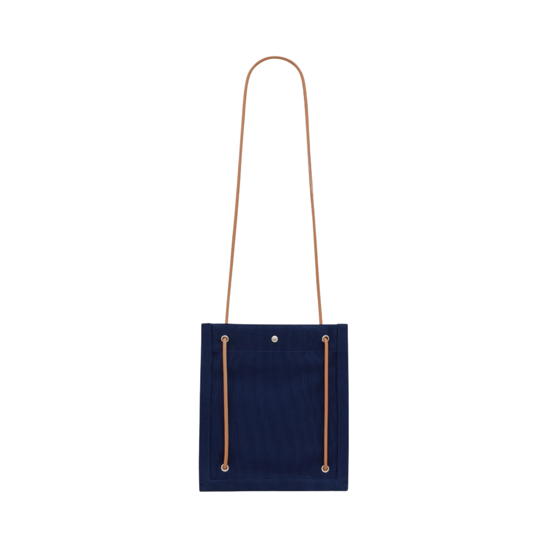 710272-FAAPS-4288 Saint Laurent Canvas Universite Flat Crossbody Bag Marine Rose Brown - #3