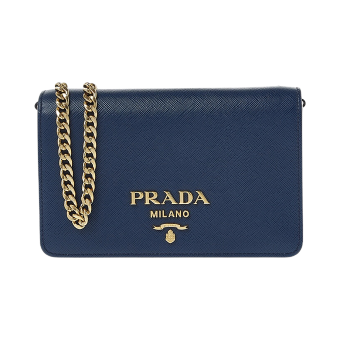 1BP006-NZV-F0016 Prada Lux Saffiano Leather Crossbody Bag Bluette
