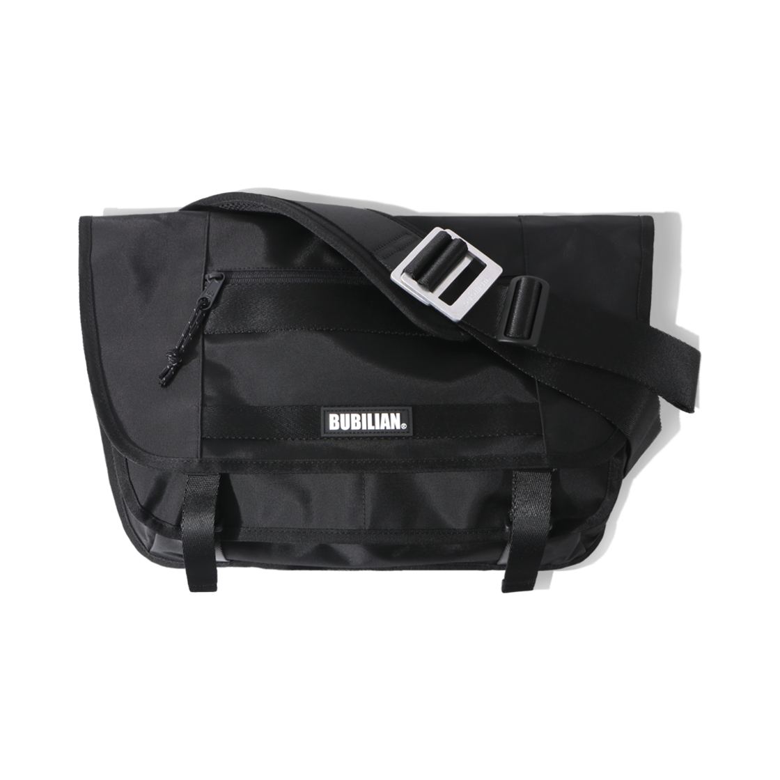 TWOLINE_BLACK Bubilian Two Line Messenger Bag