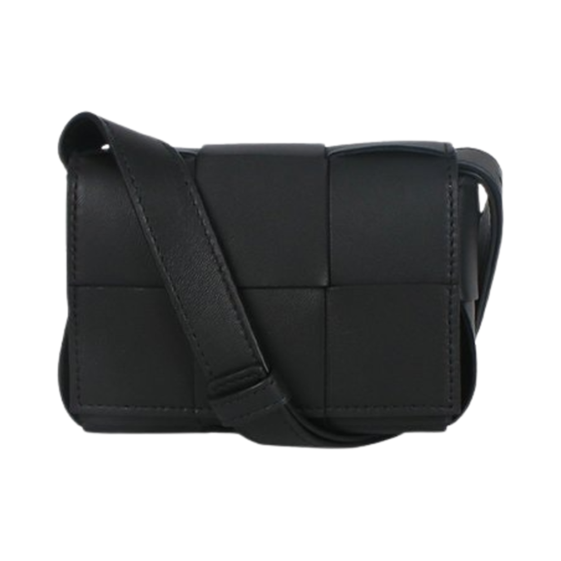 666688V3UO28425 Bottega Veneta Intrecciato Nappa Cassette Bag Black