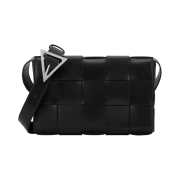Bottega Veneta Leather Cassette Black Parakeet