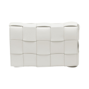 Bottega Veneta Lambskin Leather Cassette White
