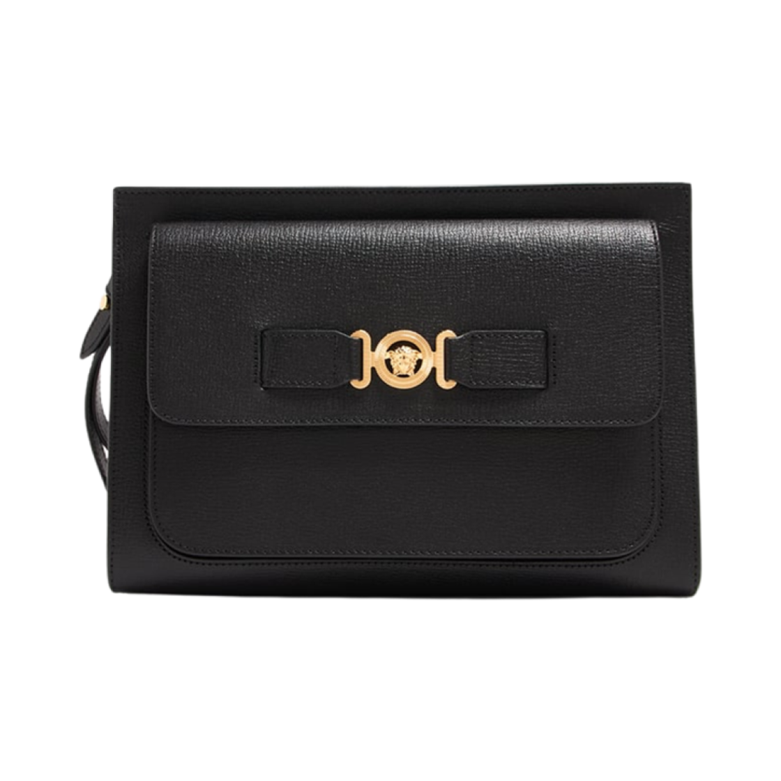 1015816-1A10544-1B00V Versace Medusa Biggie Pouch Black Gold
