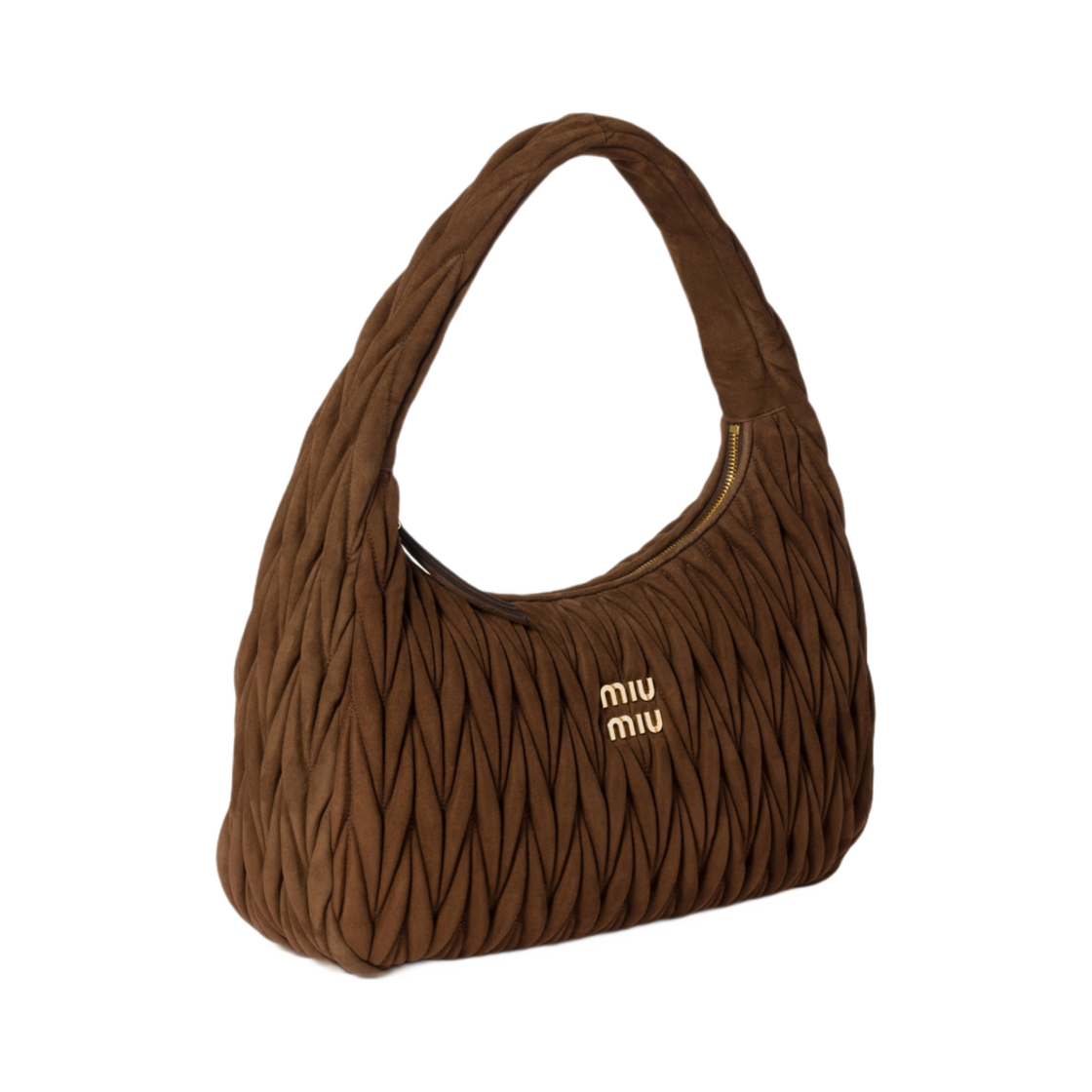 미우 미우 완더 마테라쎄 스웨이드 백 코코아 브라운(Miu Miu Wander Matelasse Suede Bag Cocoa Brown) - 3