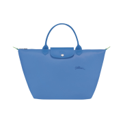 Longchamp Le Pliage Green M Hand Bag Cornflower