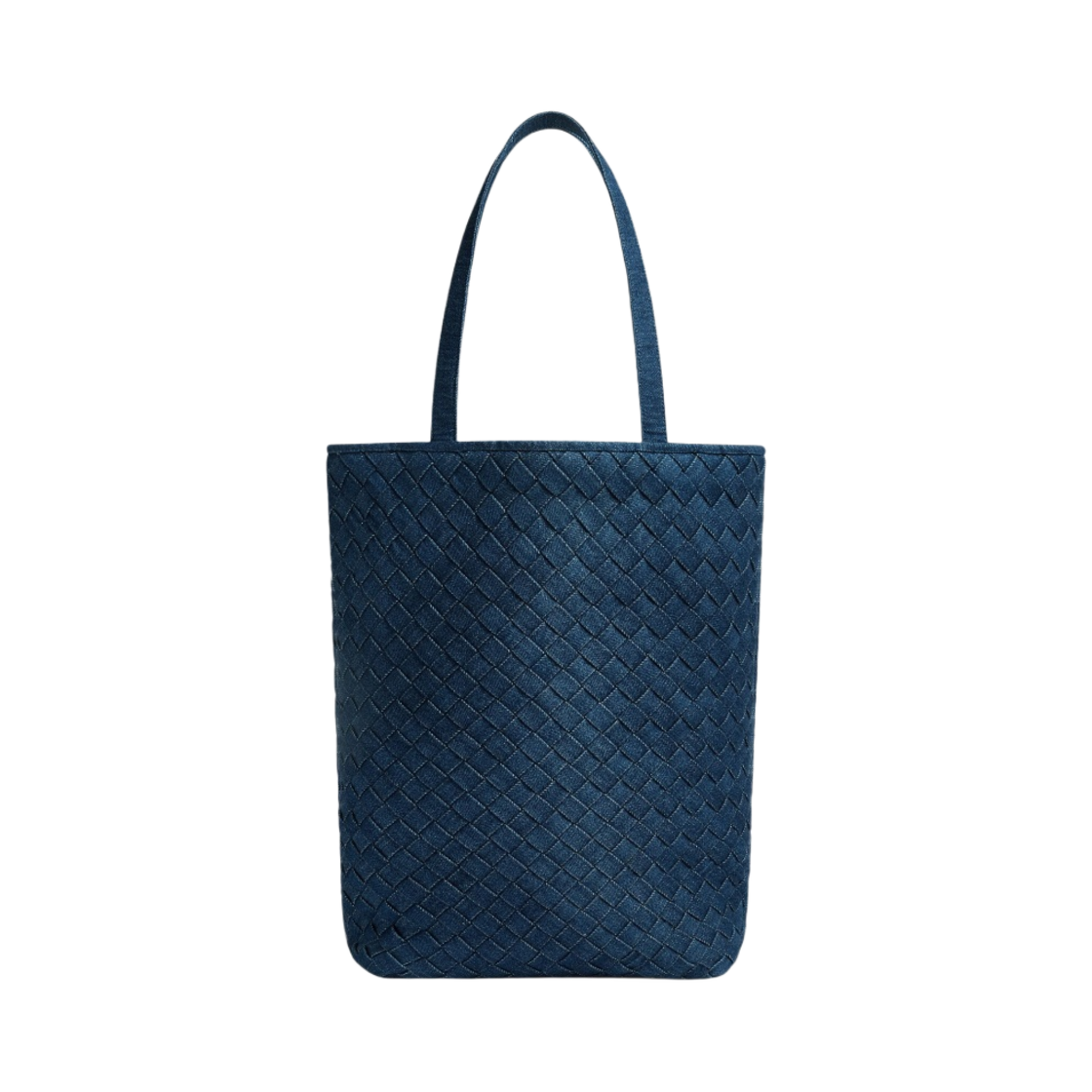 보테가 베네타 스몰 인트레치오 토트백 인디고(Bottega Veneta Small Intreccio Tote Bag Indigo) - 1