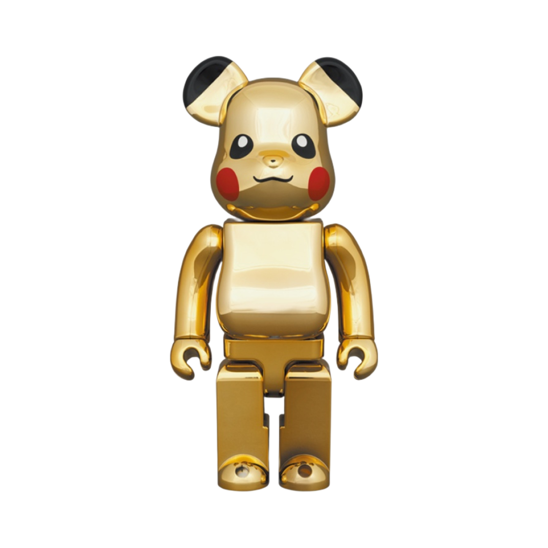 베어브릭 월드 와이드 투어 3 포켓몬 피카츄 골드 크롬 버전 100% & 400% 세트(Bearbrick World Wide Tour 3 Pokemon Pikachu Gold Chrome Ver. 100％ & 400％ Set) - 2
