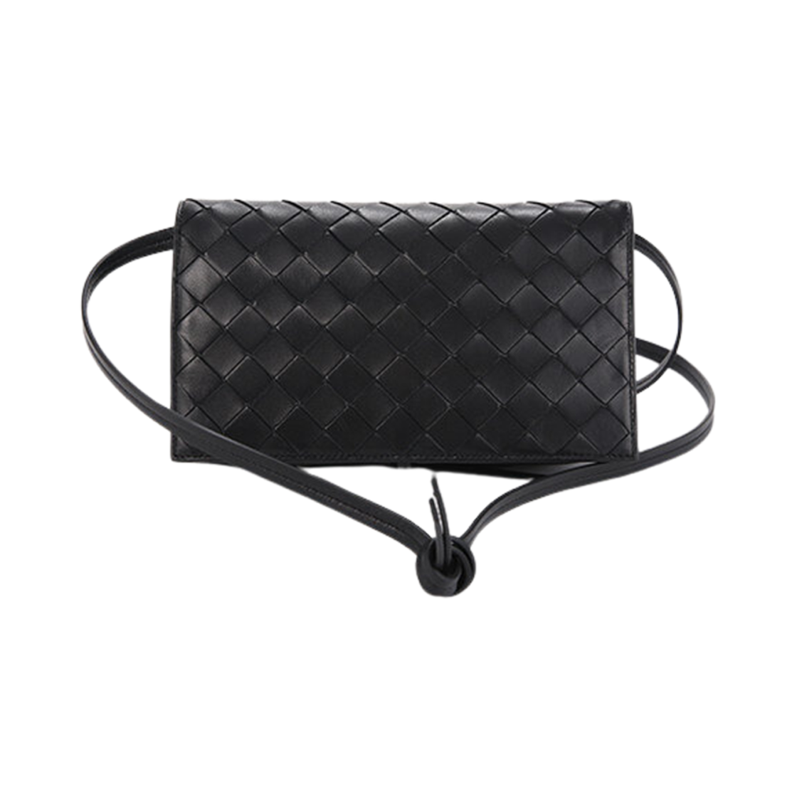 630547V3UH28803 Bottega Veneta Intrecciato Mini Crossbody Bag Black