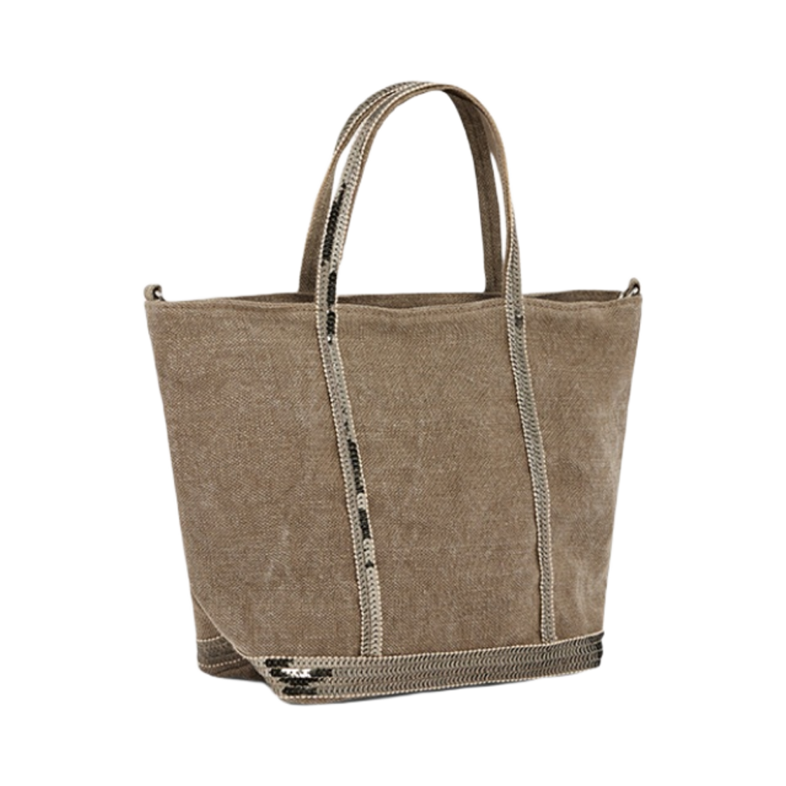 바네사 브루노 리넨 S 카바스 토트 카키(Vanessa Bruno Linen S Cabas Tote Khaki) - 2