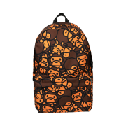 BAPE Baby Milo and Friends Camo Large Backpack Brown