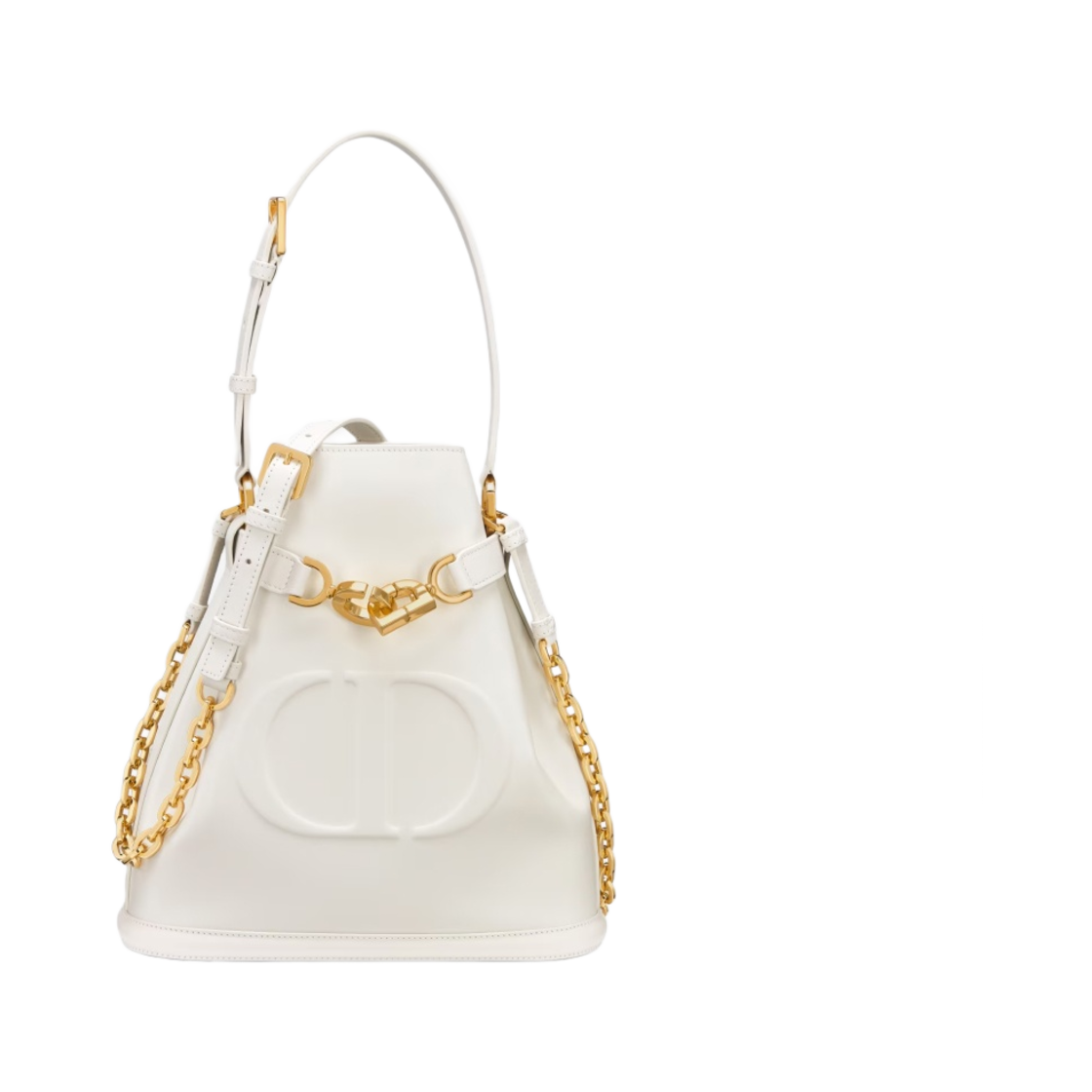 M2271UBHA-M030 Dior Medium C'est Dior Bag CD Embossed Calfskin Latte