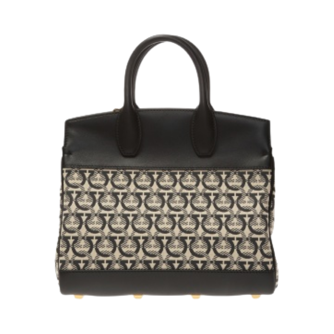 페라가모 더 스튜디오 숄더백 베이지 블랙(Ferragamo The Studio Shoulder Bag Beige Black) - 2