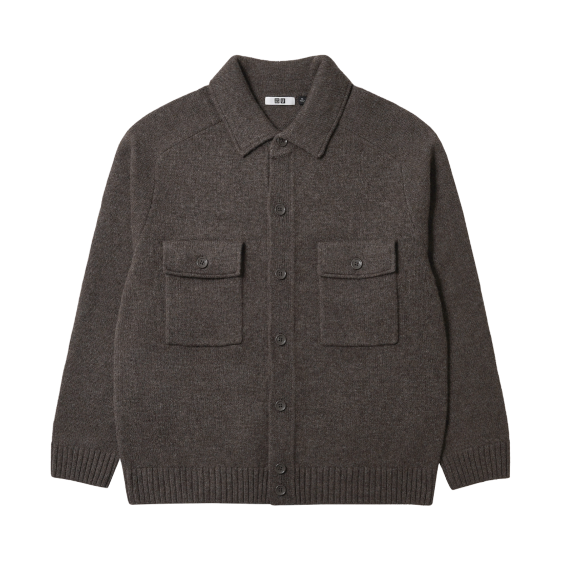 유니클로 U 램스울 니트 재킷 브라운 - KR(Uniqlo U Lambswool Knit Jacket Brown - KR)