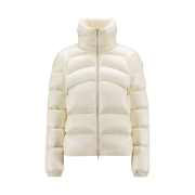 (W) Moncler Aubert Short Down Jacket Cream White - 22FW