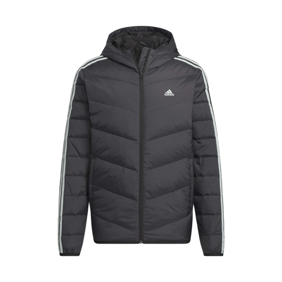 아디다스 스포츠 퍼포먼스 삼선 패디드 자켓 블랙 - KR 사이즈(Adidas Sport Performance 3-Stripes Padded Jacket Black - KR Sizing) - 1
