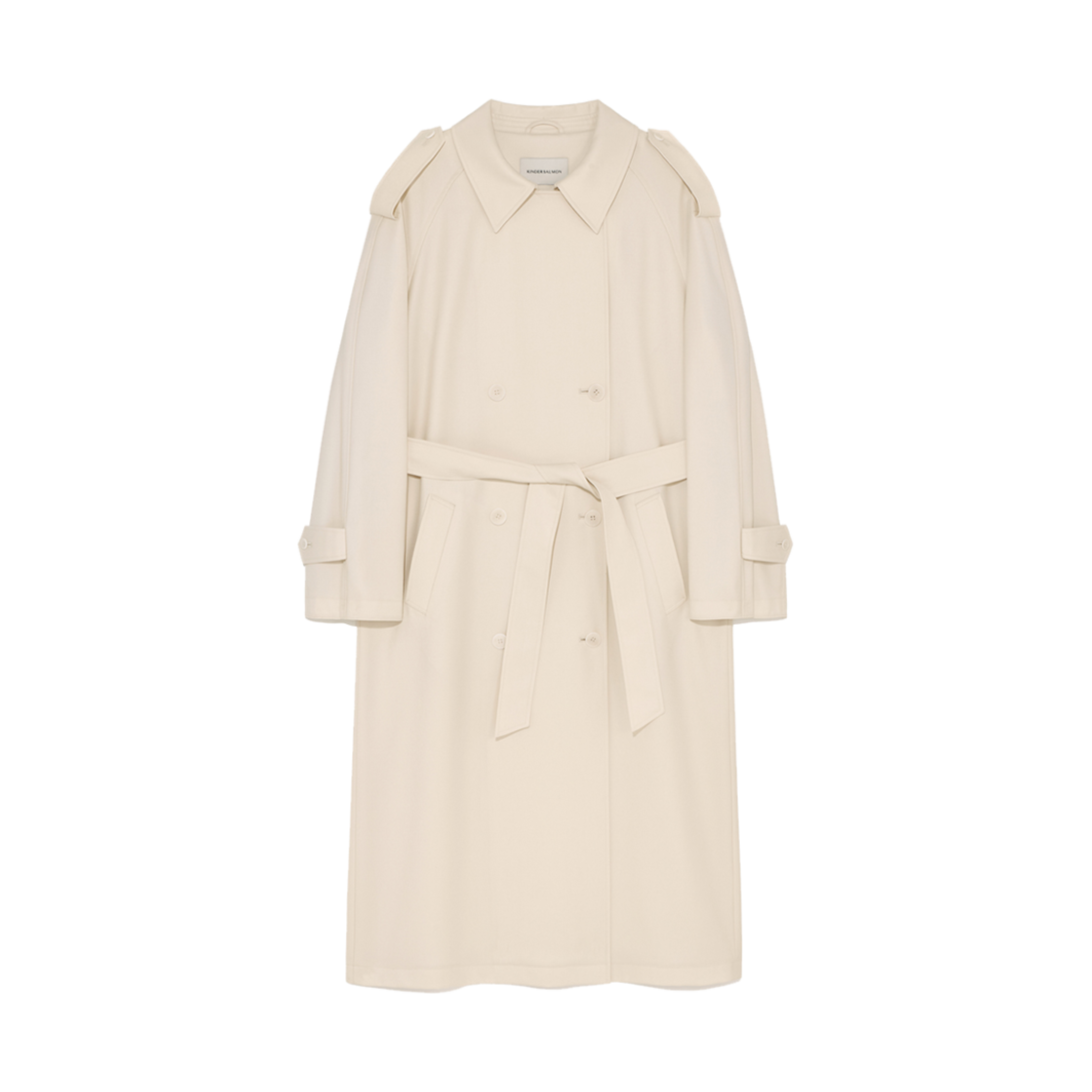 킨더살몬 우먼 아그네스 개버딘 트렌치 코트 마카다미아(Agnes Gabardine Trench Coat Macadamia)