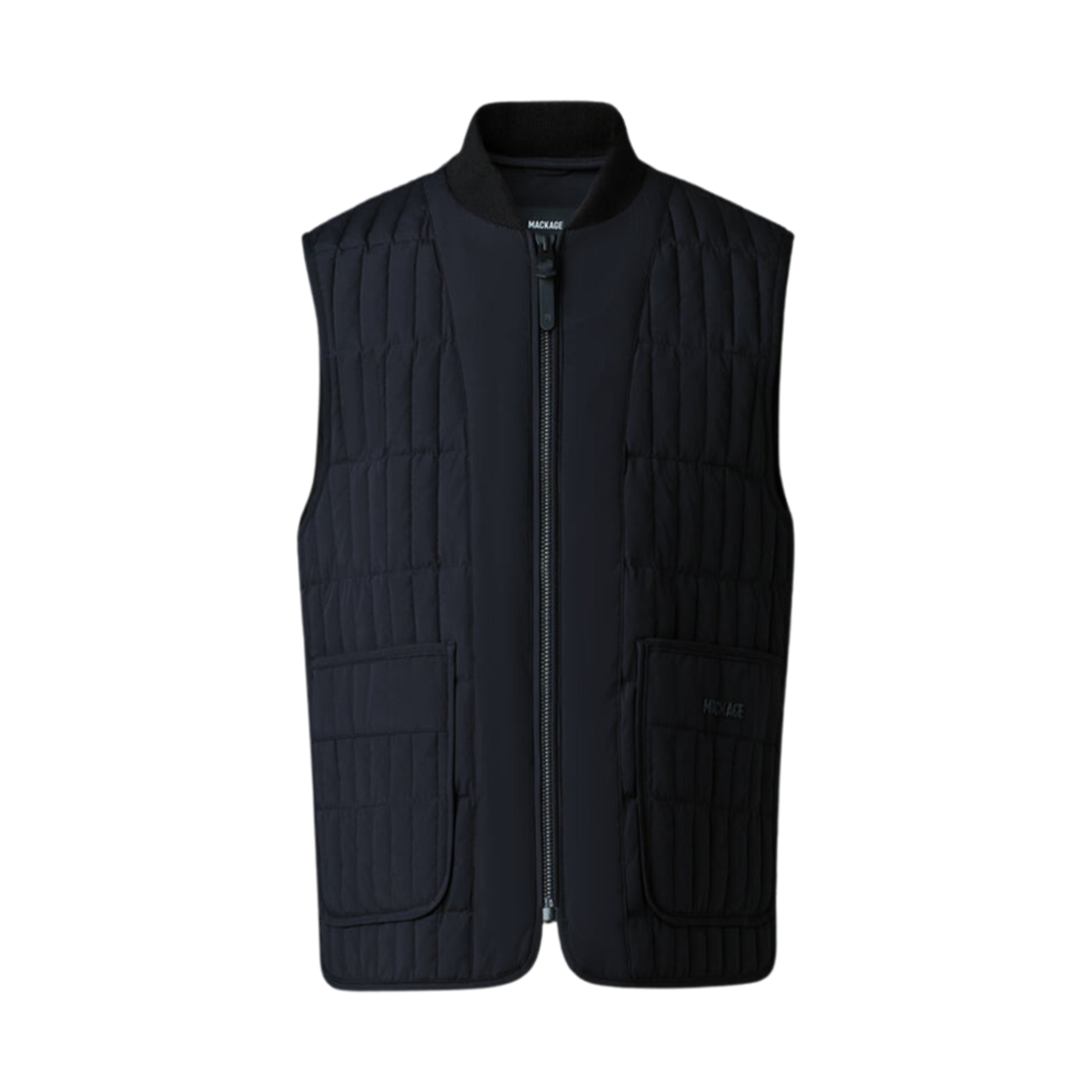 맥카지 레비 라이트 다운 버티컬 퀼티드 베스트 블랙(Mackage Levi Light Down Vertical Quilted Vest Black) - 1