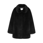 Haveless Carol Faux Fur Coat Black