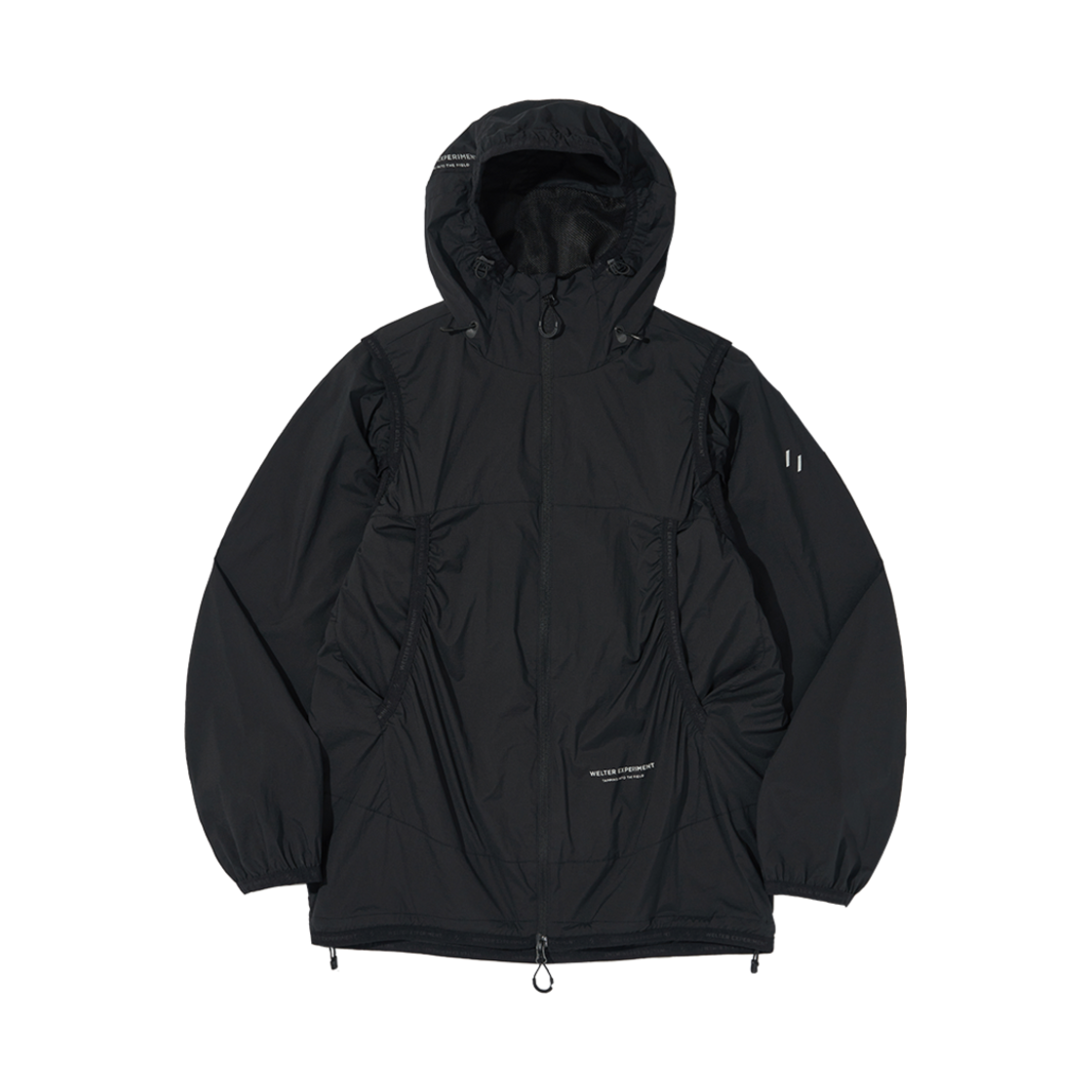 WOL061 Welter Experiment Detachable Light Windbreaker Black