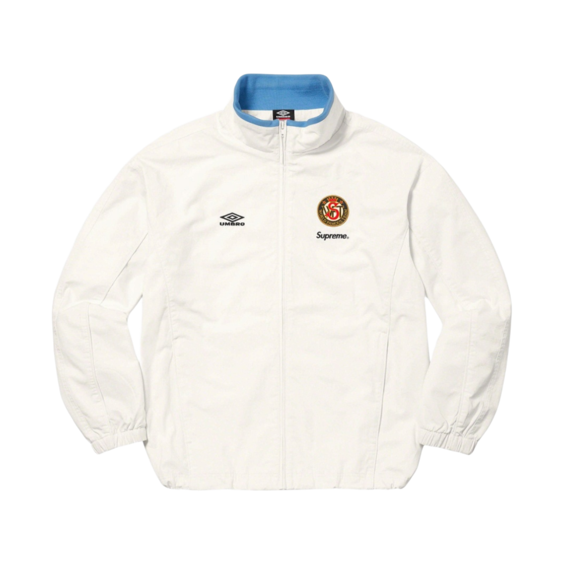 슈프림 x 엄브로 코튼 립스탑 트랙 자켓 화이트 - 23FW(Supreme x Umbro Cotton Ripstop Track Jacket White - 23FW)
