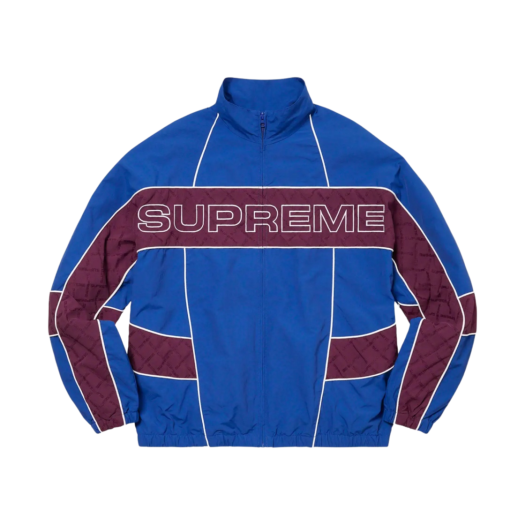슈프림 자카드 패널 트랙 자켓 레드 - 22FW | Supreme | KREAM