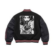 Supreme x Hysteric Glamour Varsity Jacket Black - 24FW