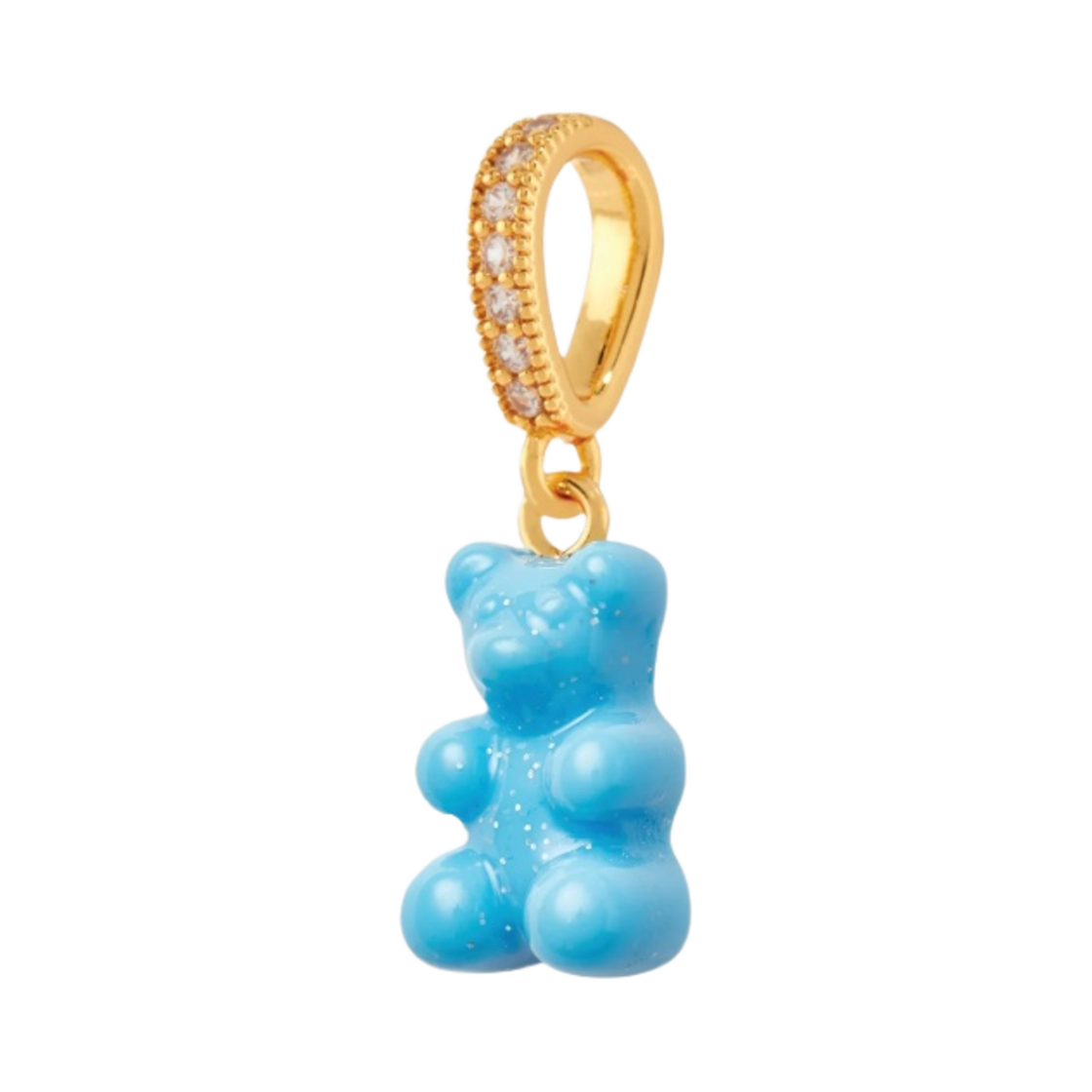 크리스탈 헤이즈 노스텔지아 베어 파베 커넥터 골드 라군(Crystal Haze Nostalgia Bear with Pave Connector Gold Lagoon)