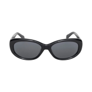 Stussy June Sunglasses Black Black Lens