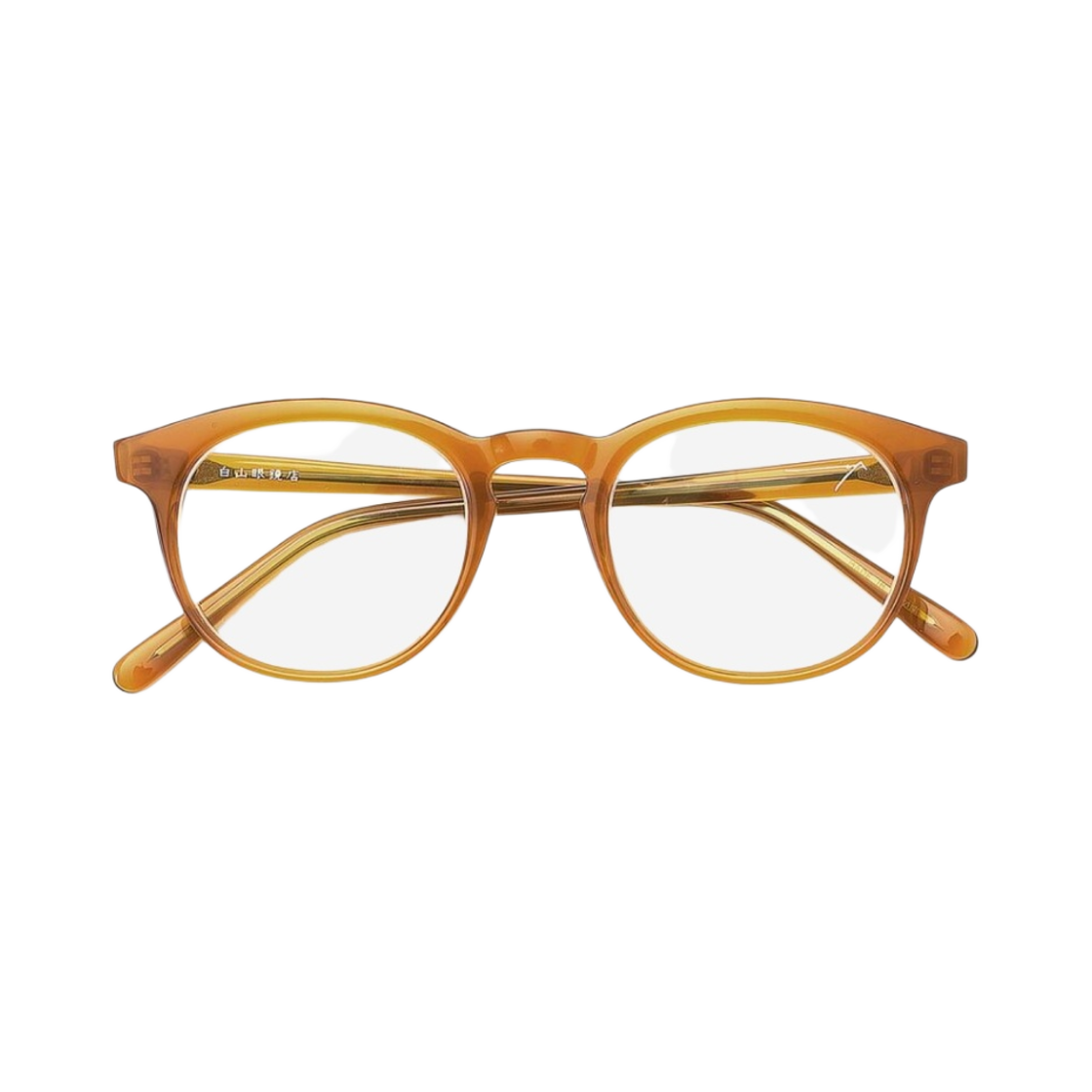 백산안경 x 티오피 모델 메이플 클리어 렌즈(Hakusan Megane x T.O.P Model Maple Clear Lens)