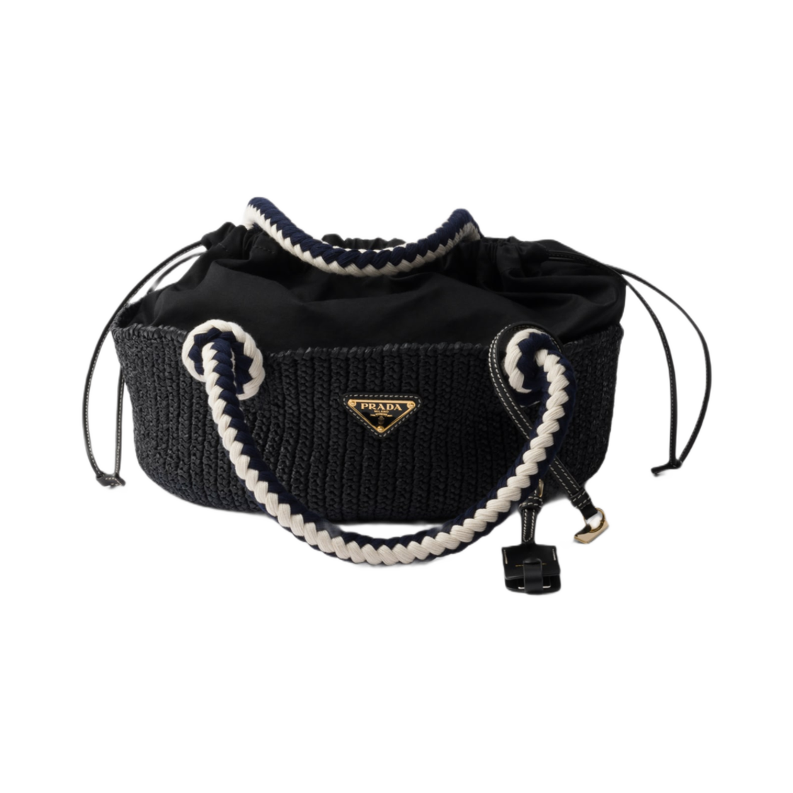 프라다 스몰 크로쉐 백 블랙(Prada Small Crochet Bag Black) - 1