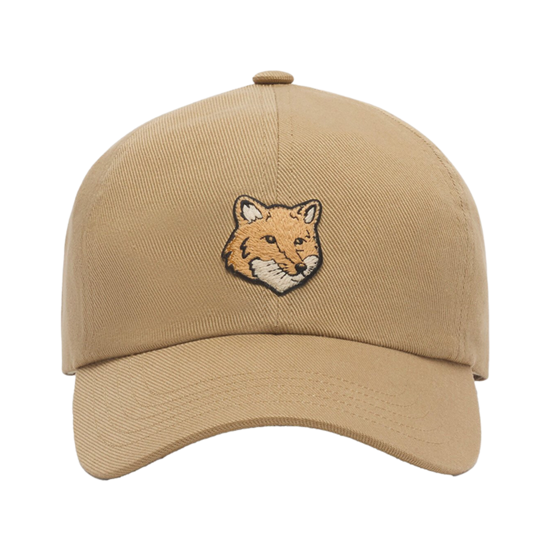 메종 키츠네 볼드 폭스 헤드 6P 캡 치노 베이지