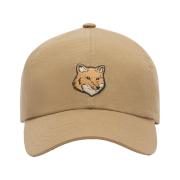 Maison Kitsune Bold Fox Head 6P Cap Chino Beige