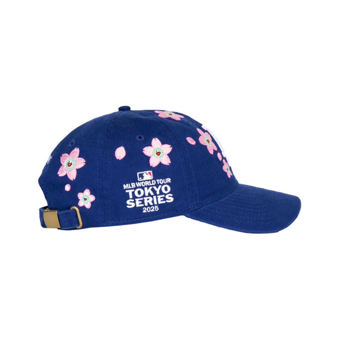 뉴에라 x 무라카미 타카시 x MLB 월드 투어 도쿄 시리즈 2025 9트웬티 다저스 스트랩백 햇 블루(New Era x Murakami Takashi x MLB World Tour Tokyo Series 2025 9Twenty Dodgers Strapback Hat Blue) - 3