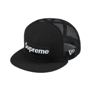 Supreme Box Logo Mesh Back New Era Black - 22SS