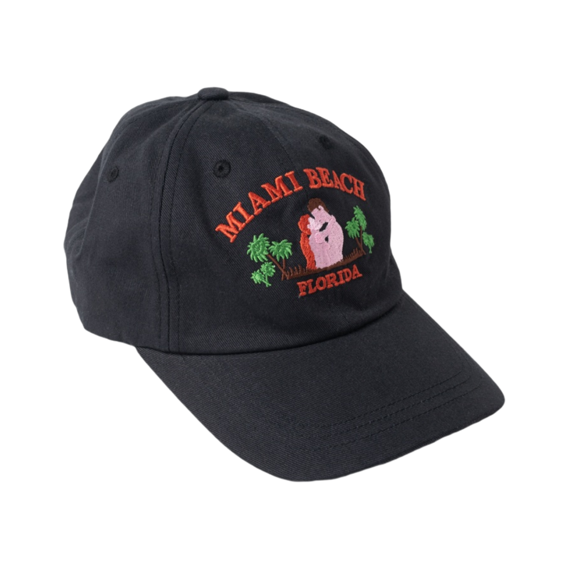 까르네 볼렌테 키시스 프롬 마이애미 볼캡 블랙(Carne Bollente Kisses From Miami Ball Cap Black) - 1