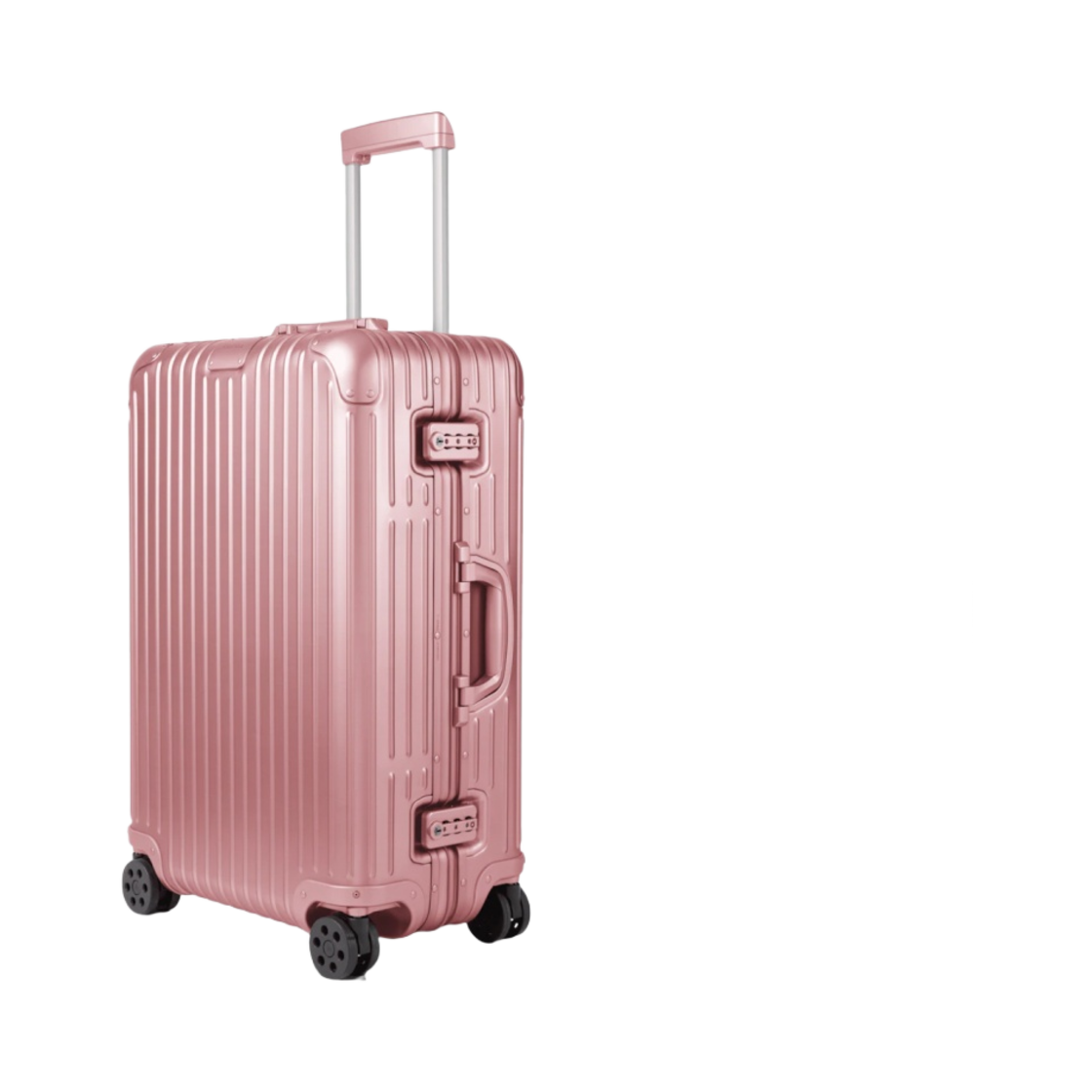 리모와 오리지널 체크인 미디움 알루미늄 수트케이스 쿼츠 핑크(Rimowa Original Check-In Medium Aluminium Suitcase Quartz Pink) - 2